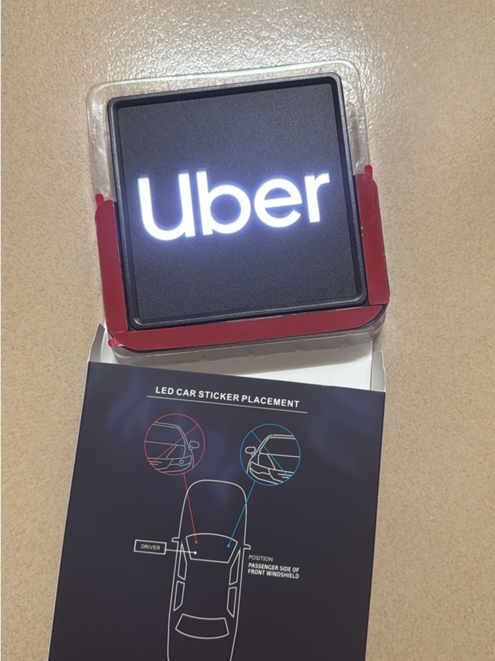 Uber Rideshare LED Sign - Picture 8 of 10